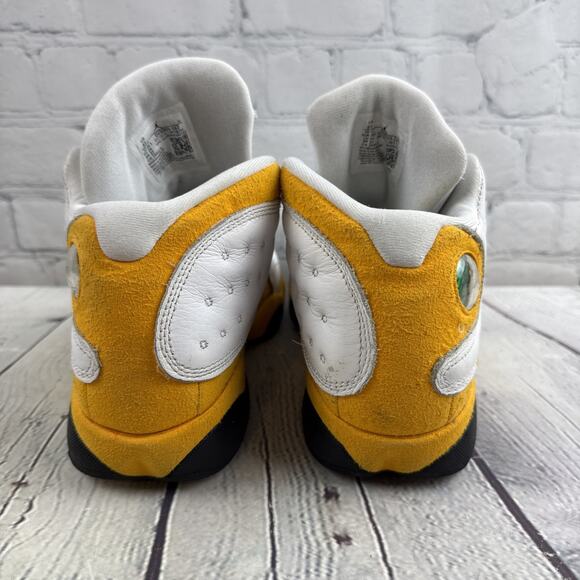 Nike Air Jordan 13 XIII Retro Del Sol Yellow White Size 6Y DJ3003-167 No Laces - Picture 4 of 8